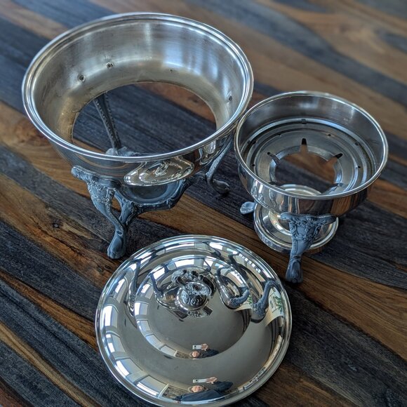 Two Silverplated Chafing Dishes. - Picture 10 of 10